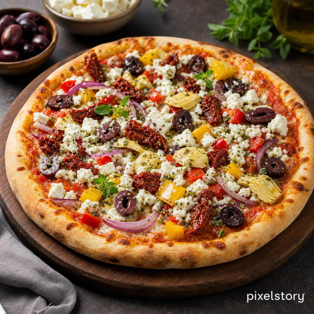 Mediterranean Veggie Pizza