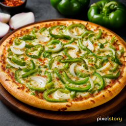Green Pepper Delight Pizza
