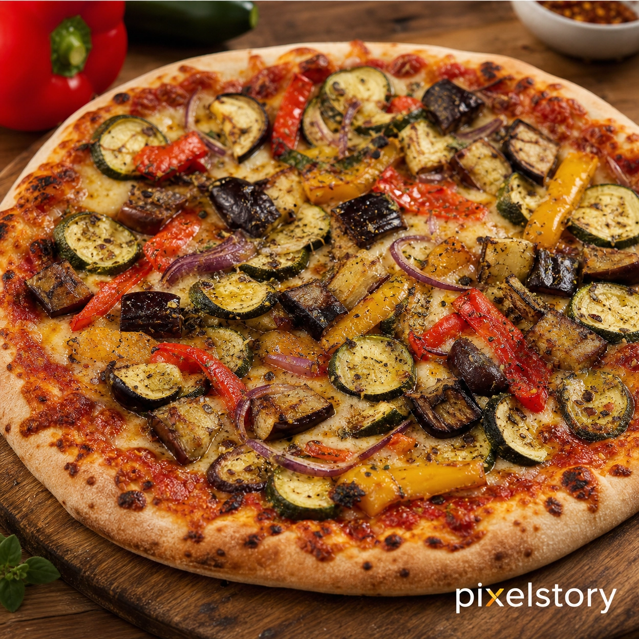 Roasted Veggie Pizza