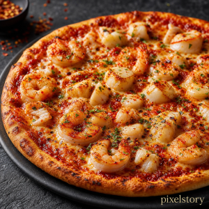 Spicy Seafood Deluxe Pizza