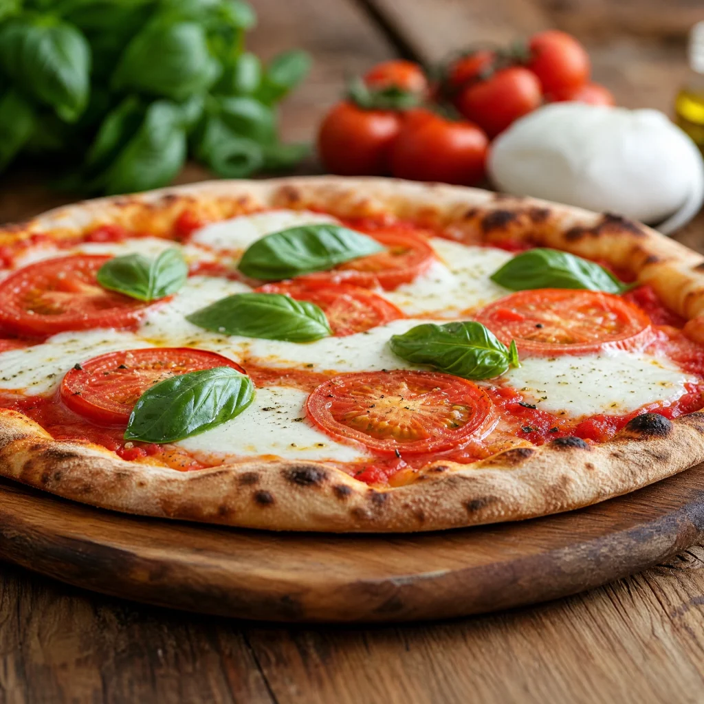 homemade pepperoni pizza